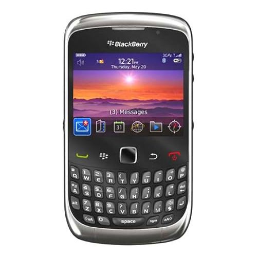 블랙베리 BlackBerry Blackberry Curve 3G 9300 Unlocked GSM SmartPhone with 2 MP Camera, Wi-Fi, GPS, Bluetooth - Unlocked Phone - International Version - Graphite Grey