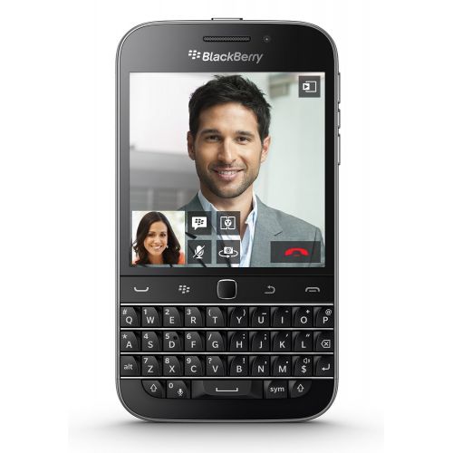 블랙베리 BlackBerry Classic Q20 SQC100-1 GSM Unlocked 16GB 3.5 8MP 4G LTE Smartphone - Black - International Version No Warranty