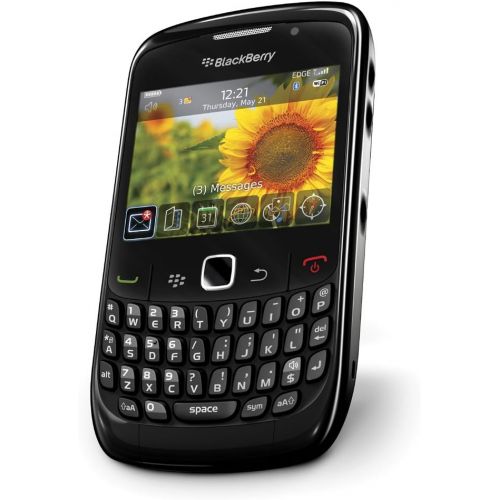 블랙베리 BlackBerry 8520 Unlocked Phone with 2 MP Camera, Bluetooth, Wi-Fi--International Version with No Warranty (Black)