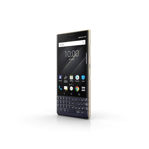 블랙베리 BlackBerry KEY2 LE (Lite) Dual-SIM (64GB, BBE100-4, QWERTZ Keypad) Factory Unlocked 4G Smartphone - International Version (ChampagneGold)
