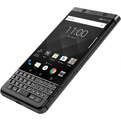 블랙베리 BlackBerry KEYone (64GB, 4GB RAM) BB100-7 - 4G LTE GSM Factory Unlocked DUAL SIM Android International Model (Limited Edition) Black