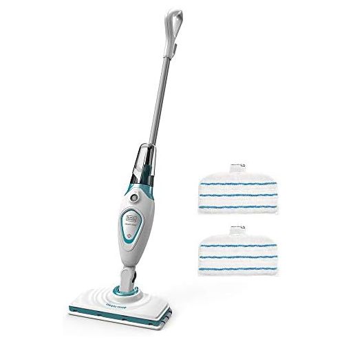  Black+Decker FSM1615 1300 W Dampfbesen Steam-mop, inkl. 2 Reinigungspads duenn