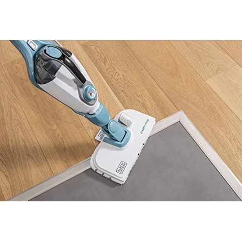  Black+Decker 17in1 Dampfbesen FSMH1321JMD & Dampfhandschuh SteaMitt  Dampf Reiniger fuer Boden, Fenster uvm. & Textilien und Polstermoebel-Auffrischung  Automatische Dampfmengen-Ei