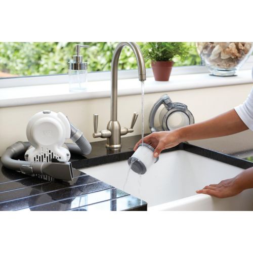  Black+Decker Lithium Dustbuster Flexi PD1420LP  14,4V Akku Handstaubsauger mit flexiblem Saugschlauch  Beutel- und kabellos  1 x Staubsauger inkl. Ladestation, Flusen- und Haara