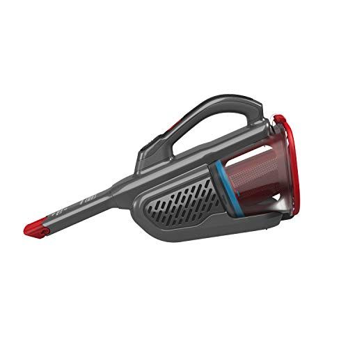  Black+Decker Lithium Dustbuster BHHV315J mit Cyclonic Action  12V, 20AW Akku Handstaubsauger mit ausziehbarer Fugenduese & Ladekabel  Beutelloser, kabelloser Staubsauger  Titaniu