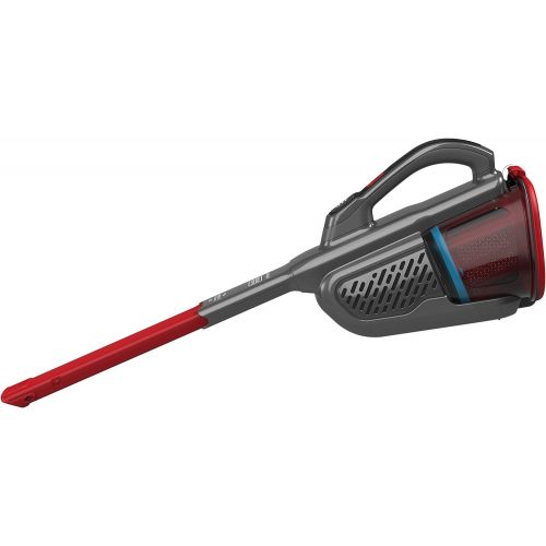  Black+Decker Lithium Dustbuster BHHV315J mit Cyclonic Action  12V, 20AW Akku Handstaubsauger mit ausziehbarer Fugenduese & Ladekabel  Beutelloser, kabelloser Staubsauger  Titaniu