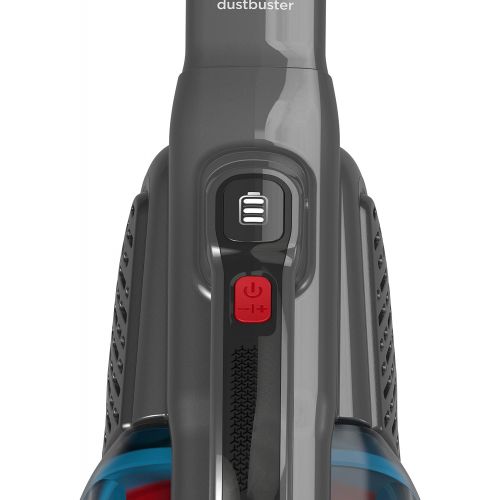  Black+Decker Lithium Dustbuster BHHV315J mit Cyclonic Action  12V, 20AW Akku Handstaubsauger mit ausziehbarer Fugenduese & Ladekabel  Beutelloser, kabelloser Staubsauger  Titaniu