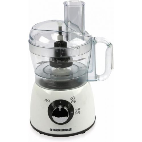  [아마존베스트]Black+Decker FX400 5-in-1 Multifunctional Food Processor, 400 W Power Motor, Raspping, Cutting, Chopping, Kneading, Emulsifying, 1.2 Litres, 2 Levels, Easy to Clean, Very Compact