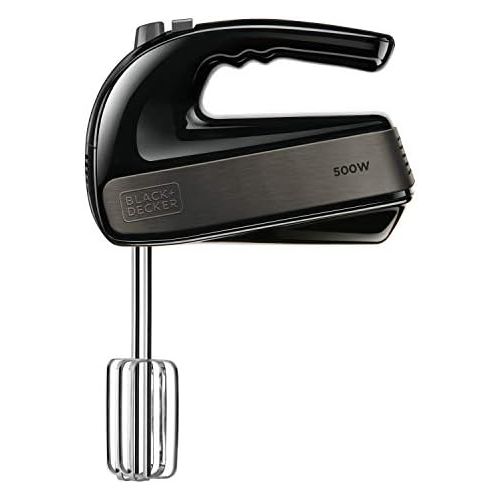  [아마존베스트]Black+Decker - BXMX500E 500 Stainless Steel Hand Stirrer, Grey/Black