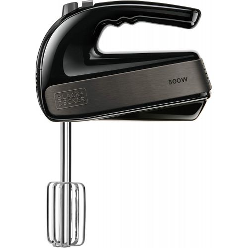  [아마존베스트]Black+Decker - BXMX500E 500 Stainless Steel Hand Stirrer, Grey/Black