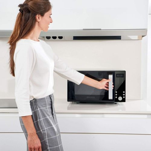  [아마존베스트]Black+Decker BXMZ900E Microwave 23 Litres, 18/10 Steel