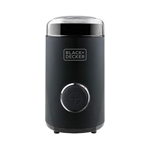  [아마존베스트]Black + Decker BXCG150E Electric Mill for Coffee, Nuts, Spices, Seeds, Quick, 150 W, 50 g, Container and Blades Stainless Steel