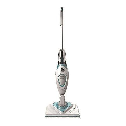  [아마존베스트]Black + Decker FSM1616-QS 2in1 steam broom (1,600W, for hygienic, thorough cleanliness, with removable delta foot, easy to use, incl. 2 pads)