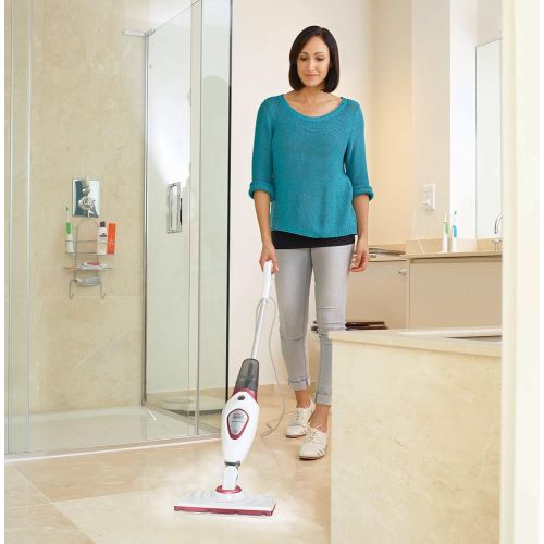  [아마존베스트]Black + Decker BDS1616R Steam Mop Steam Mop with 2Pads and Carpet Glider, 1600W