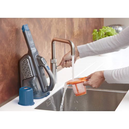  [아마존베스트]Black+Decker 36 Wh/18 V Cordless Handheld Vacuum Cleaner - Dustbuster Pet with Smart Tech (with Cyclonic Action, Integrated Extendable Crevice Nozzle, including Pet Hair Brush Char