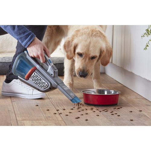  [아마존베스트]Black+Decker 36 Wh/18 V Cordless Handheld Vacuum Cleaner - Dustbuster Pet with Smart Tech (with Cyclonic Action, Integrated Extendable Crevice Nozzle, including Pet Hair Brush Char