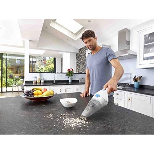  [아마존베스트]Black+Decker 5.4 Wh, 3.6 V Lithium Cordless Handheld Vacuum Cleaner Dustbuster, NVB115W, 325 ml, White