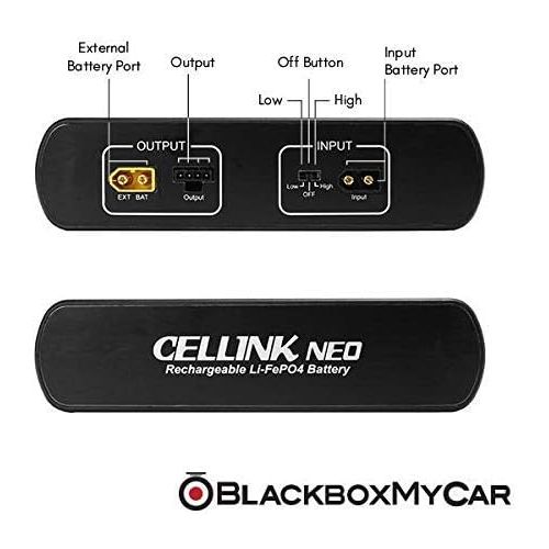  BlackboxMyCar Cellink NEO Battery Pack | Smart Power Bank for Dash Cams | Supplies 24-48 Hours Battery Life to Your Dashboard Camera (Spliced Version for Thinkware and Blacksys Dash Cams)