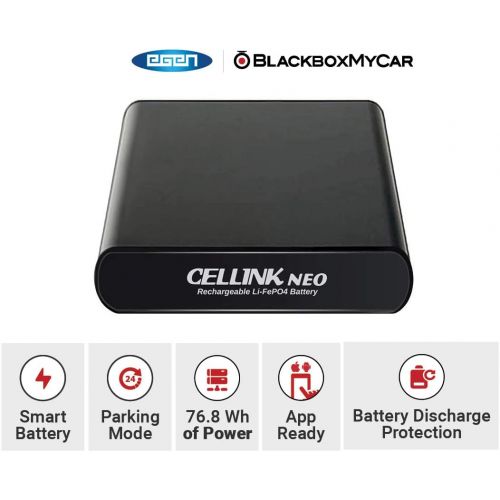  BlackboxMyCar Cellink NEO Battery Pack | Smart Power Bank for Dash Cams | Supplies 24-48 Hours Battery Life to Your Dashboard Camera (Spliced Version for Thinkware and Blacksys Dash Cams)