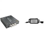 Blackmagic Design Mini Converter SDI to Audio w/ Switronix Powertap Converter Cable Kit