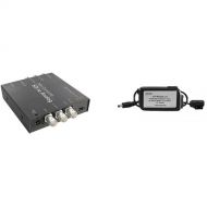 Blackmagic Design Mini Converter SDI to Analog w/ Switronix Powertap Converter Cable Kit