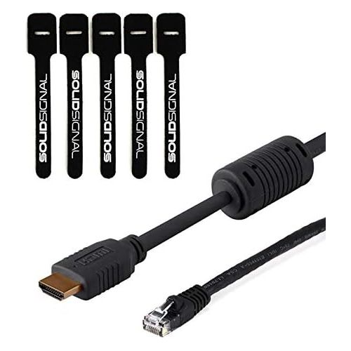 블랙매직디자인 Blackmagic Design ATEM Mini Pro ISO HDMI Live Stream Switcher Starter Bundle with 6’ HDMI Cable, 7’ Cat5e Cable, and 5-Pack of Solid Signal Cable Ties (SWATEMMINIBPRISO)