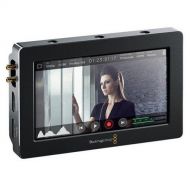 Blackmagic Design Blackmagic Video Assist with HDMI and 6G-SDI Recorder, 5in Monitor - Bundle with Spare Battery, Ikan E-Image 5in Articulating Arm, Right Angled Micro HDMI Cable,