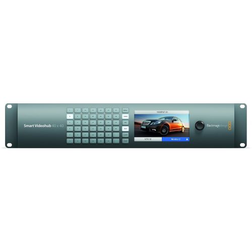 블랙매직디자인 Blackmagic Design Smart Videohub 40x40 Mixed Format Router, 10-Bit SDHD6G-SDI Video InputOutput, SDHD2K4K Format Support, 4:2:24:4:4 Video Sampling