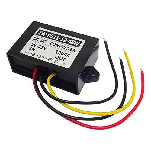  [아마존베스트]-Service-Informationen Blackr 5V-11V to 12V DC Boost Converter 4A 48W Supply Voltage Step Up Converter Adapter Regulator