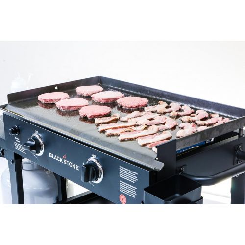  Blackstone 28 inch Outdoor Flat Top Gas Grill Griddle Station - 2-burner - Propane Fueled - Restaurant Grade - Professional Quality