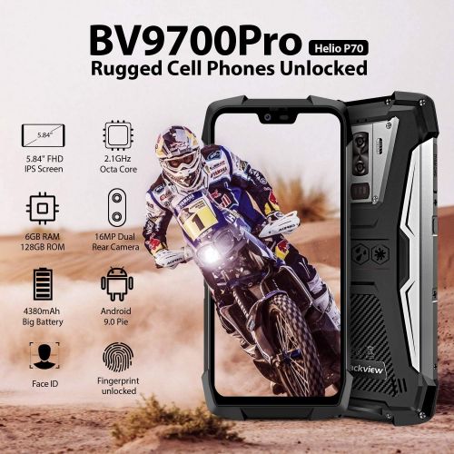 블랙뷰 [아마존 핫딜] [아마존핫딜]Rugged Cell Phones Unlocked, Blackview BV9700 Pro 4G Rugged IP68 Waterproof Drop Proof Smartphones, Octa Core 6GB+128GB 5.8 inches FHD Screen Android 9.0 4380mAh Battery Dual Sim M