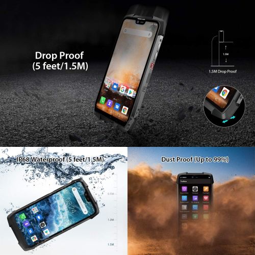 블랙뷰 [아마존 핫딜] [아마존핫딜]Rugged Cell Phones Unlocked, Blackview BV9700 Pro 4G Rugged IP68 Waterproof Drop Proof Smartphones, Octa Core 6GB+128GB 5.8 inches FHD Screen Android 9.0 4380mAh Battery Dual Sim M