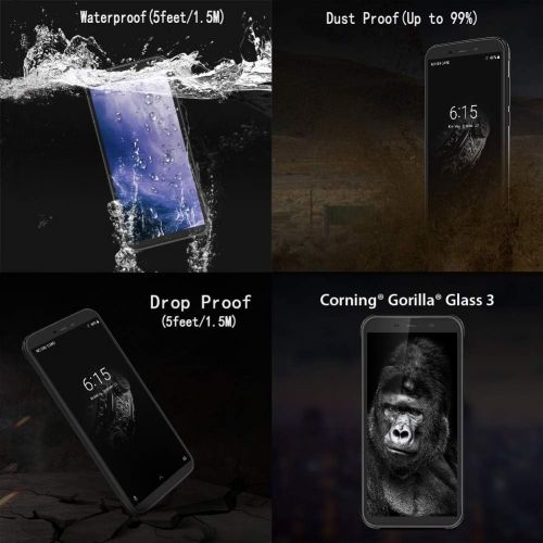 블랙뷰 [아마존 핫딜] [아마존핫딜]Rugged Cell Phones Unlocked, Blackview BV5500 pro Waterproof Unlocked Smartphone 4G LTE IP68 Android 9.0 Dual Sim 3GB+16GB Octa-Core 5.5 inch FHD+IPS 4400mAh 5MP+8MP Dual Camera Ru