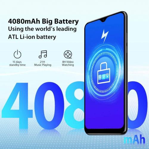 블랙뷰 [아마존 핫딜]  [아마존핫딜]Blackview MAX 1 (2019) Smartphone ohne Vertrag mit integriertem Laser Beamer bis 200 Zoll - 6,01 Zoll AMOLED 4G Handy (Octa-Core Helio P23, 4GB + 64GB, 128GB erweiterbar, Dual-SIM,