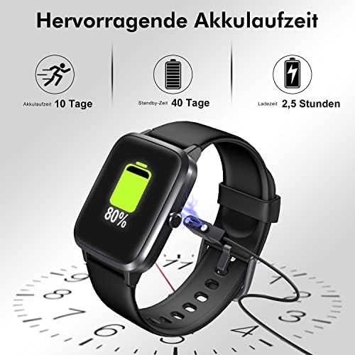 블랙뷰 [아마존베스트]Blackview Smart Watch, Fitness Armband with Heart Rate Monitor, Sleep Monitor, Fitness Tracker, Waterproof 5ATM Fitness Watch, Sports Watch, Pedometer for Android iOS Mobile Phone