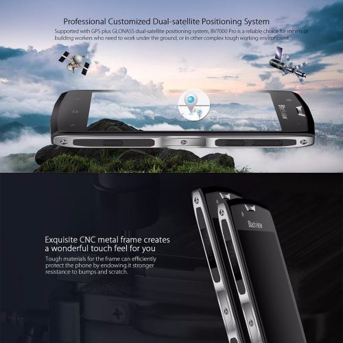 블랙뷰 Original Blackview BV7000 Pro 4G Smartphone 5.0 inch FHD MTK6750T Octa Core Android 6.0 4GB RAM 64GB ROM Front camera: 8.0MP Rear camera: 13.0MP Waterproof IP68 Cellphone Battery 3