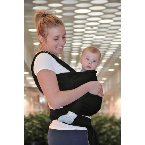  BlackyVox Baby Infant Newborn Baby Carrier Belt from 0 Months to 3 Years up to 15 Kg of 2nd Generation Eco-Friendly Cotton Breathable Elastic Baby Wrap Sling Long New Fit