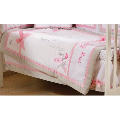  Blancho Pink Dearest Bambi 4 Pc Crib Bedding Set