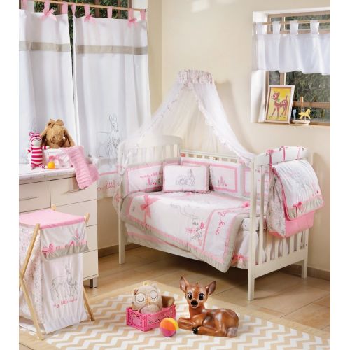  Blancho Pink Dearest Bambi 4 Pc Crib Bedding Set