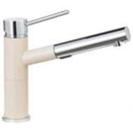 Blanco 441485 Alta Compact Pull-Out Dual Spray, Biscotti/Chrome Mix