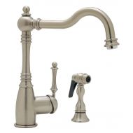 Blanco 157-052-ST Grace Kitchen Faucet with Side Spray, Satin Nickel Finish