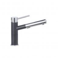 Blanco 441616 Alta Compact 1.8 GPM Kitchen Sink Faucet with Pull Out Spray and Anthracite Body, Small, Chrome