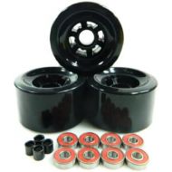 Blank 83mm Longboard Flywheels Wheels + ABEC 7 Bearings Spacers