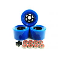 Blank 83mm Longboard Flywheels Wheels + ABEC 7 Bearings Spacers