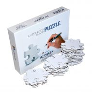 Blank Puzzle A2, 16.5x23 inches, 35 Large Numbered White Pieces, Piece Size 3.5x3.5 inches, Guest Book Alternative, Wedding Birthday Party Event Guest Book Puzzle