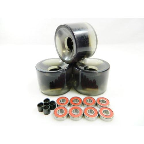  Blank Wheels 70mm Longboard Skateboard Wheels + ABEC 7 Bearings Spacers