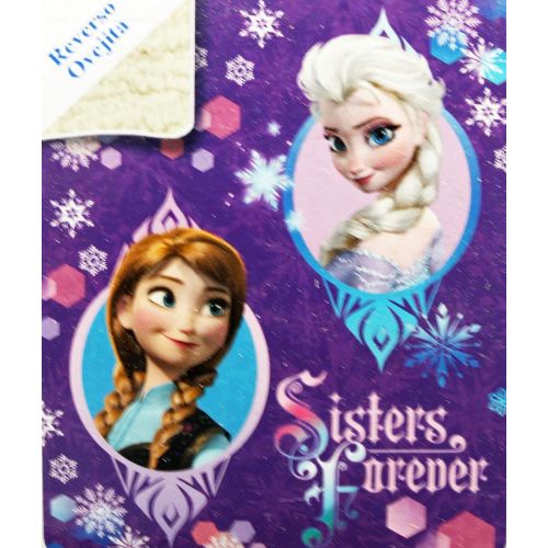  Blanket blanket Disneys Frozen Sisters Forever Violet Snowflake Pattern Throw