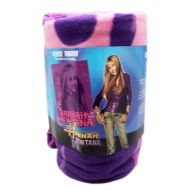 Blanket blanket Disneys Hannah Montana Pop Star Silhouette Pink/Violet Fleece