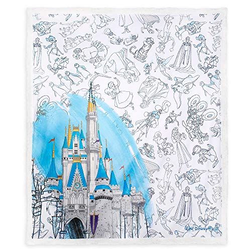  Disney Parks Ink & Paint Cinderellas Castle Throw Blanket