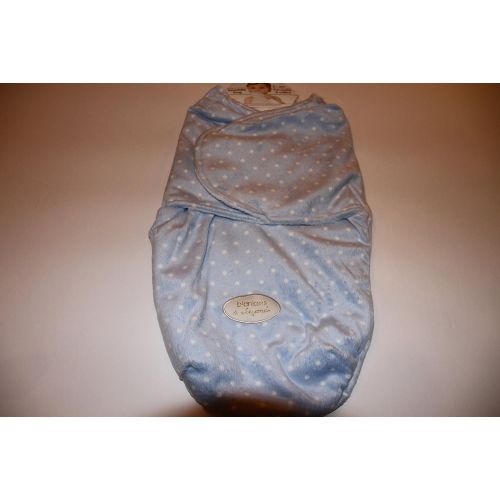  Blankets and Beyond Swaddle Blanket Blue with White Dots 0-3 Months